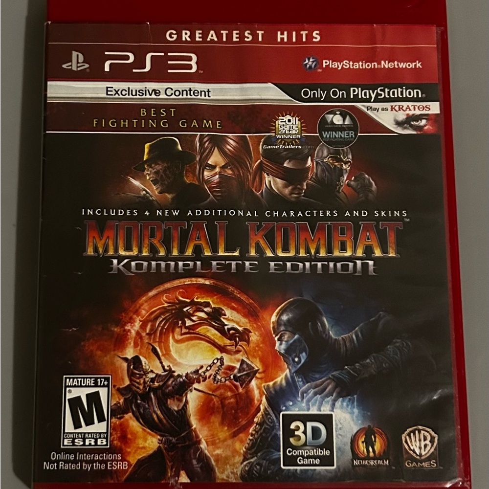 Mortal Kombat -- Komplete Edition (Sony PlayStation 3, 2012)
